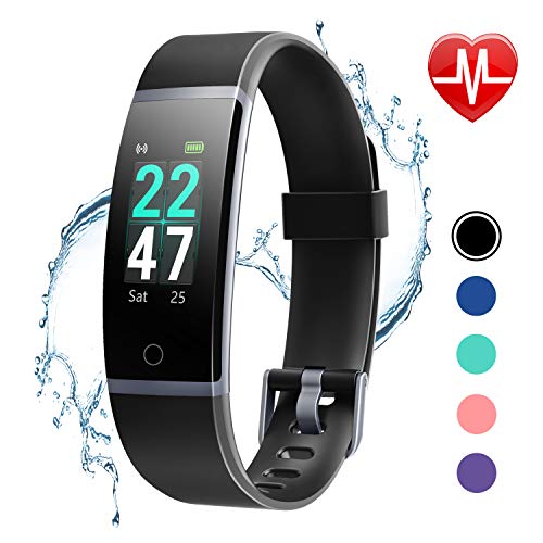 Product Cover LETSCOM Fitness Tracker with Heart Rate Monitor, Color Screen Activity Tracker Watch, IP68 Waterproof Pedometer Watch Sleep Monitor Step Counter for Women Men Kids