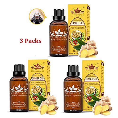 Product Cover 3 Pack Lymphatic drainage ginger oil,SPA Massage Oils,Promote Blood Circulation Relieve Muscle Soreness and swelling