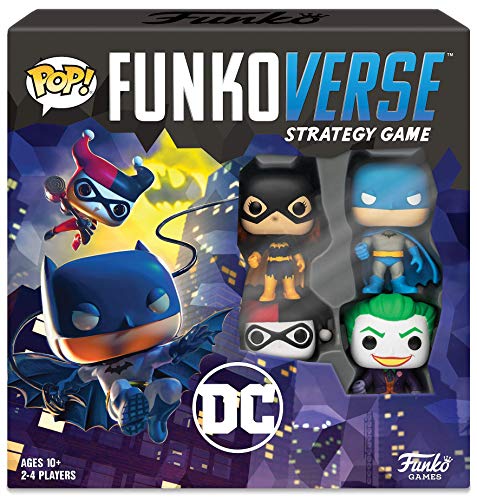 Product Cover Funkoverse Strategy Board Game: DC Theme Set,  2-4 Players, Multicolored