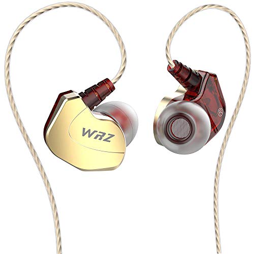 Product Cover WRZ X6 Earphones in Ear Headphones Wired Earbuds Noise Isolating Bass Stereo Headsets with Microphone Remote Volume Control for iOS Android Smartphone Cellphones Laptop Tablet PC Computer - Gold
