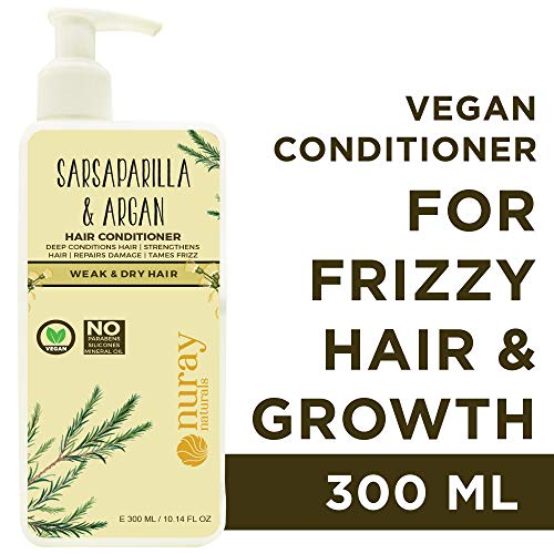 Product Cover Nuray Naturals Vegan Frizzy and Chemically Damaged Hair Conditioner with Argan