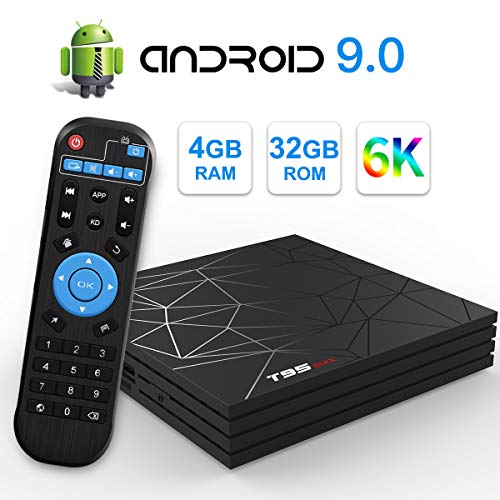 Product Cover Sidiwen Android 9.0 TV Box T95 MAX Smart Box 4GB RAM 32GB ROM H6 Quad-Core CPU Support 6K 4K H.265 Ethernet 2.4GHz WiFi USB 3.0 Video Player