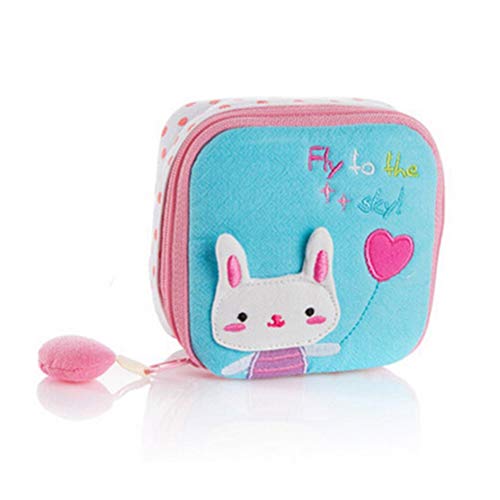 Product Cover Woogor New Girl Women Sanitary Napkins Organizer Sanitary Napkins Pads Pouch Carrying Easy Bag Small Articles Gather Pouch Case Sanitary Napkin Zipper Bag (Multi Color Print).1 Piece