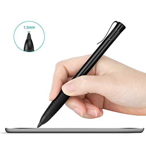 Product Cover MEKO 2nd Generation 1.5mm Fine Tip Active Stylus Pen for Apple iPad Digital Pencil Compatible with All Touchscreen Cellphones, Tablets- Black