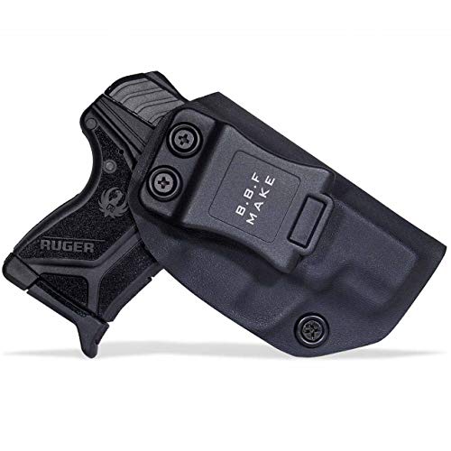 Product Cover B.B.F Make IWB KYDEX Holster Fit: Ruger LCP II | Retired Navy Owned Company | Inside Waistband | Adjustable Cant | US KYDEX Made (Black, Right Hand Draw (IWB))