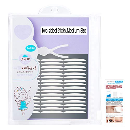 Product Cover Ultra Invisible Double Eyelid Tape Stickers,Two-sided Sticky, MediumSize Medical Fiber, Instantly Eyelid Lift Without Surgery, Perfect for Hooded, Droopy, Uneven, Mono-eyelids
