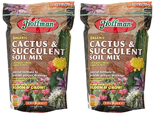 Product Cover Hoffman 10404 Organic Cactus and Succulent Soil Mix, 4 Quarts (2-Pack)