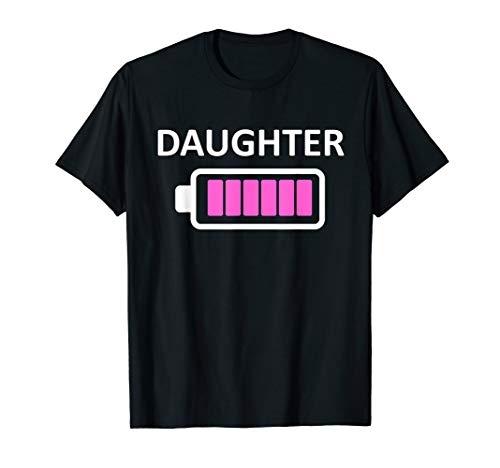 Product Cover Funny Nerdy Daughter Full Battery Never Tired Gift T-Shirt