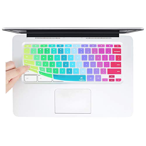 Product Cover FORITO Keyboard Cover Compatible HP Chromebook 14 inch/HP Chromebook 14 G2 G3 G4 Series 14 inch/HP Chromebook 14-ak 14-ca 14-db Series 14 inch -Rainbow