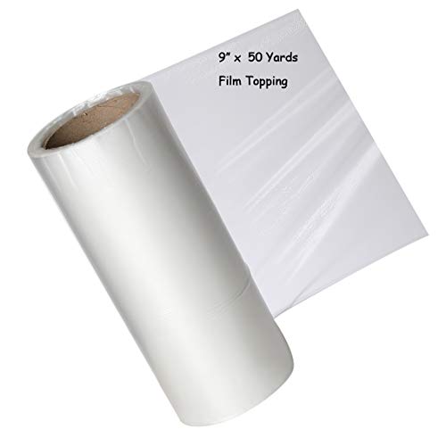 Product Cover Zipcase 9 Inches × 50 Yard Roll Water Soluble Embroidery Stabilizer - Medium Weight & Thickness Wash Away Easily Best Choice for Topping Stabilizer - Clear Film Edition