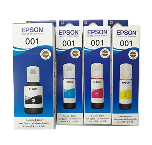 Product Cover Epson 001 Ink 4 Colors for (L4150,L4160,L6160,L6170,L6190) (Set of 4)