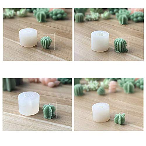 Product Cover Succulent Cactus Silicone Mold Candles Handmade Molds Soap Mold Fondant Chocolate Candy Mould for Party Wedding Cake Decorating (G)