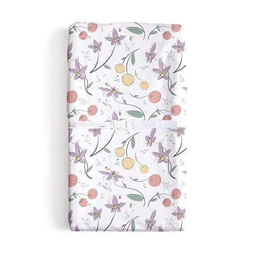 Product Cover JumpOff Jo Waterproof Fitted Changing Pad Cover - Soft Plush Minky Fabric - Floral Fairy