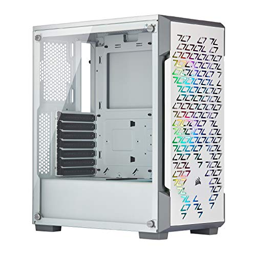 Product Cover Corsair iCUE 220T RGB Airflow Tempered Glass Mid-Tower Smart Case, White - CC-9011174-WW