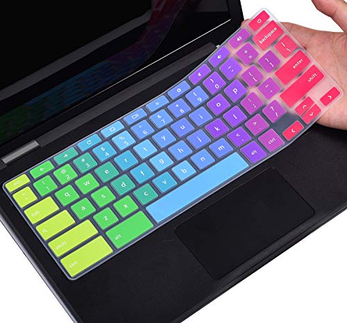 Product Cover Colorful Keyboard Cover for Dell 11.6 Chromebook 3100 / Dell Chromebook 11 3120 3180 3181 3189 5190 P22T 11.6