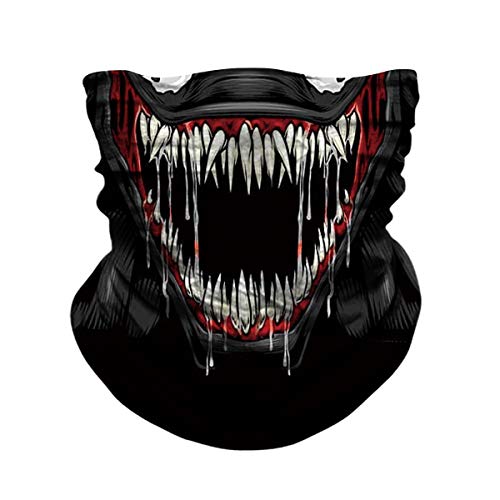 Product Cover JOEYOUNG Skull Face Mask - UV Sun Mask Dust Wind Neck Gaiter, Half Face Mask for Motorcycle Riding Skeleton Bandana, Seamless Headwear Tube Mask for Fishing Hunting Cycling Men Women
