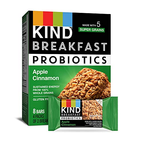 Product Cover KIND Breakfast Probiotic Bars, Apple Cinnamon, 1.76 Ounce, Pack of 32