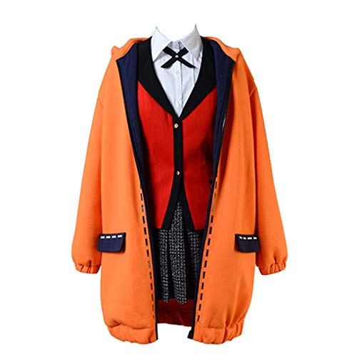 Product Cover COSEASY Kakegurui Compulsive Gambler Runa Yomotsuki Costume Jacket Long Hooded Coat