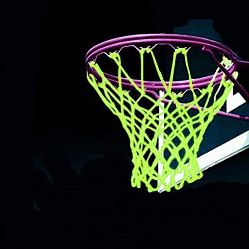 Product Cover LEADTEAM Nightlight Basketball Net Luminous Outdoor Portable Sun Powered Sports Nylon (green)
