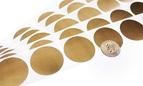 Product Cover My Scratch Offs 1.5 Inch Gold Round Scratch Off Sticker Labels - 100 Pack