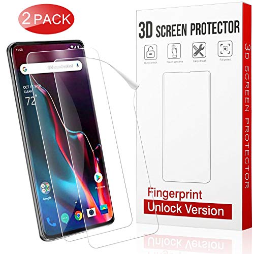 Product Cover QITAYO Screen Protector for oneplus 7 pro, [HD Clear] [Bubble-Free][Case Friendly] Screen Protector Compatible with oneplus 7 pro[2-Pack]