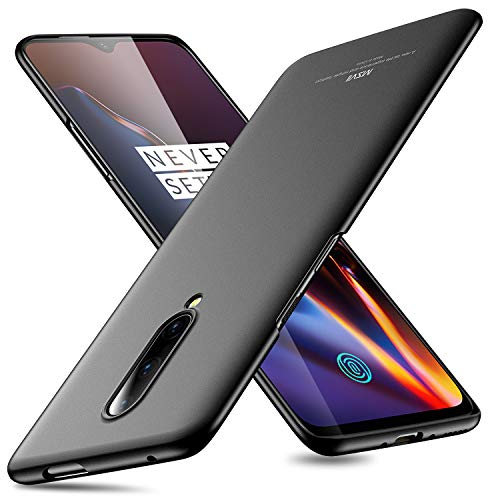 Product Cover MSVII OnePlus 7 Pro Cover Case Ultra Thin Hard Back Cover Frosted Matte Finish Scratch Resistant Shock-Proof Phone Cases for OnePlus 7 Pro with Screen Protector Black