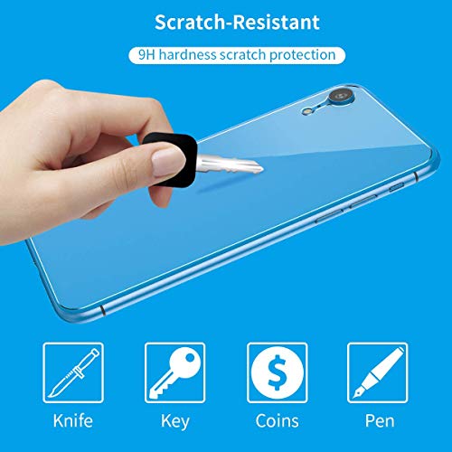 Product Cover Careflection Premium Scratch Resistant Screen Protector Back Tempered Glass for Apple iPhone XR