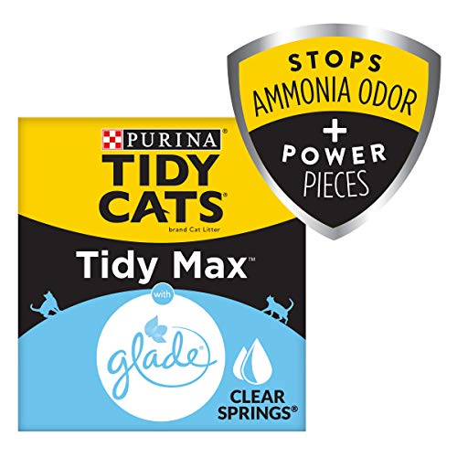 Product Cover Purina Tidy Cats Clumping Cat Litter, Tidy Max Glade Tough Odor Clear Springs Multi Cat Litter - 38 lb. Box