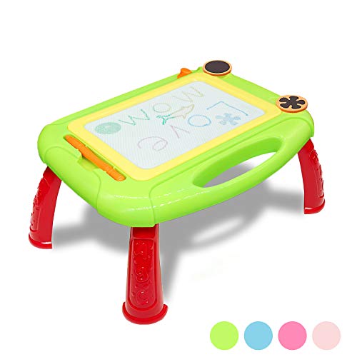 Product Cover HONGKIT Birthday Gift for 1 2 3 4 Year Old Girls,Magnetic Doodle Writing Board Learning Toys for 1 2 3 4 Years Old Boys Gift for 1 2 3 4 5 Year Old Toddlers Green