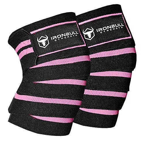 Product Cover Iron Bull Strength Knee Wraps (1 Pair) - 80