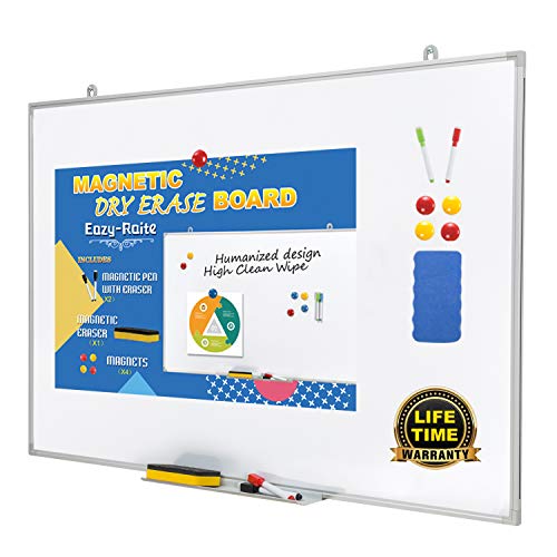 Product Cover Magnetic Whiteboard/Dry Erase Board 24 x 36 Inch, Ultra-Slim & Lightweight Wall Mount White Board,Aluminum Frame