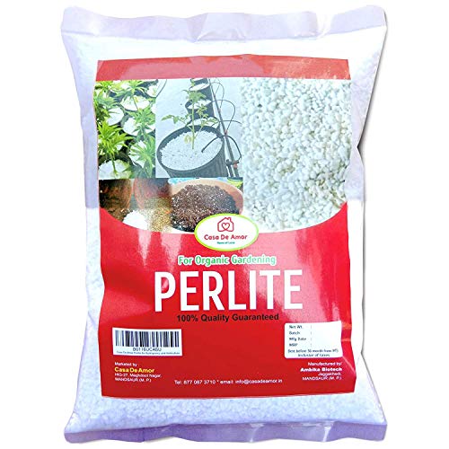 Product Cover Casa De Amor Perlite for Hydroponics & Horticulture Terrace Gardening Soil Conditioner Healthy Root Growth Retains Moisture Allows Aeration (1 KG)