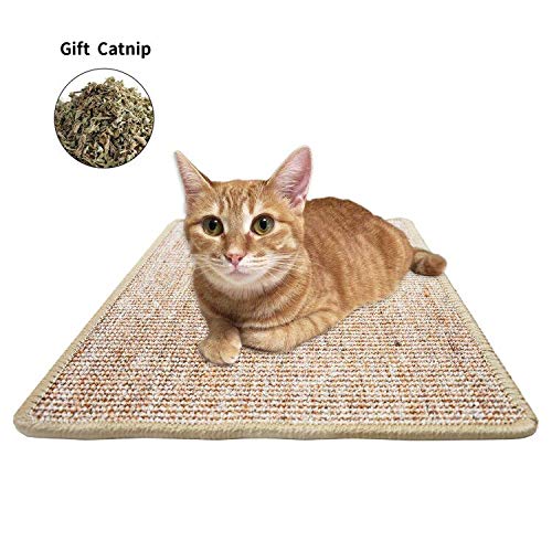 Product Cover FUKUMARU Cat Scratcher Mat,Natural Sisal Rope Cat Scratching Carpet Pad,Floor Scratching Rug