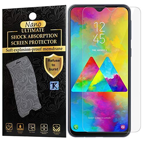 Product Cover TecKraft Nano Unbreakable Screen Protector for Samsung Galaxy M20 with DIY Kit (Clear)