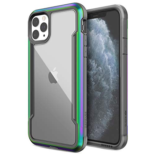 Product Cover Defense Shield, iPhone 11 Pro Max Case - Military Grade Drop Tested, Anodized Aluminum, TPU, and Polycarbonate Protective Case for Apple iPhone 11 Pro Max, (Iridescent)