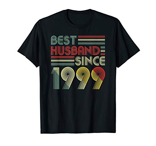 Product Cover 20th Wedding Anniversary Gifts Best Husband Since 1999 T-Shirt