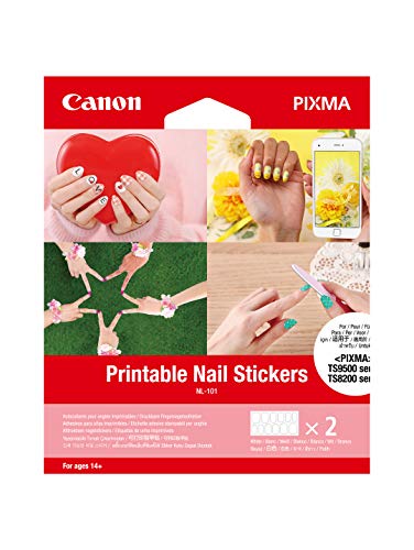 Product Cover Canon USA 3203C001 Printable Nail Stickers, Compatible to PIXMA TS9520, TS9521C, TS8220 and TS702 Printers
