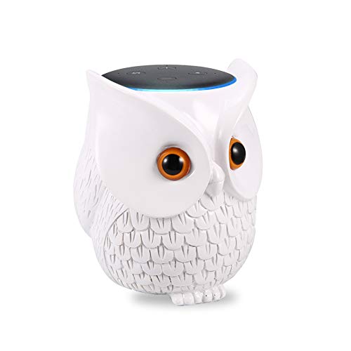 Product Cover Sangdo Echo Dot Case,Owl Table Holder for Echo Dot 3rd Generation,for Smart Home Speaker,Improve Sound Visibility and Appearance,Dot Accessories