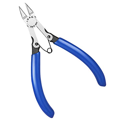 Product Cover IGAN-330 Wire Flush Cutters, Electronic Model Sprue Wire Clippers, Ultra Sharp and Powerful CR-V Side Cutting nippers, Ideal for Clean Cut and Precision Cutting Needs