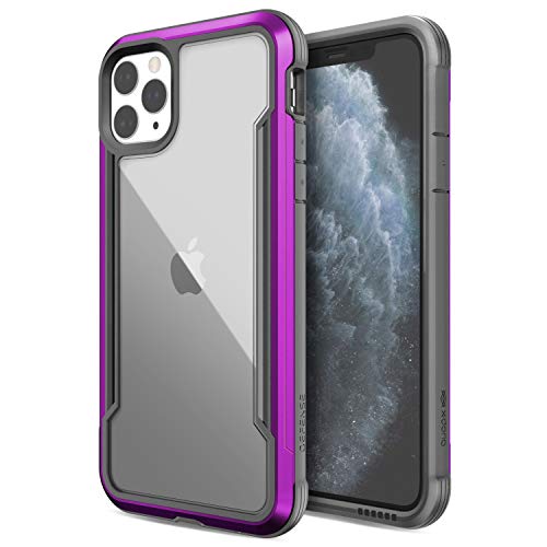 Product Cover X-Doria Defense Shield, iPhone 11 Pro Max Case - Military Grade Drop Tested, Anodized Aluminum, TPU, and Polycarbonate Protective Case for Apple iPhone 11 Pro Max, (Purple)