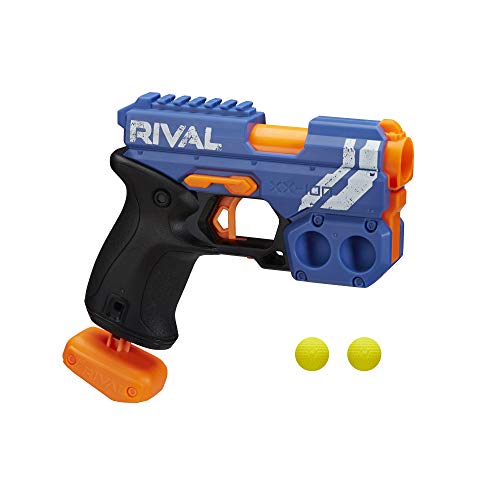 Product Cover NERF Rival Knockout XX-100 Blaster -- Round Storage, 90 FPS Velocity, Breech Load -- Includes 2 Official Rival Rounds -- Team Blue
