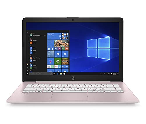 Product Cover HP Stream 14-inch Laptop, AMD Dual-Core A4-9120E Processor, 4 GB SDRAM, 32 GB eMMC, Windows 10 Home in S Mode with Office 365 Personal for One Year (14-ds0040nr, Rose Pink)
