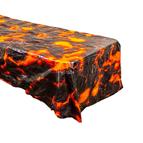 Product Cover Lava Table Covers (2), Luau Party Supplies, Volcano Birthday, Lava Table Setting