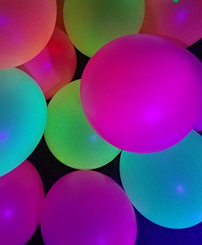 Product Cover Glow in The Dark Balloons for Blacklight UV Party - Bright Color Pack of 25