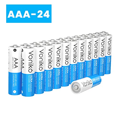 Product Cover VONIKO - Premium Grade AAA Batteries - 24 Pack - Alkaline Triple A Battery - Ultra Long-Lasting, Leakproof 1.5v Batteries - 10-Year Shelf Life
