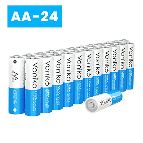 Product Cover VONIKO - Premium Grade AA Batteries - 24 Pack - Alkaline Double AA Battery - Ultra Long-Lasting, Leakproof 1.5v Batteries - 10 Year Shelf Life