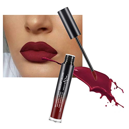 Product Cover Lip Gloss by Rejawece - Waterproof Long Lasting Matte Lip Gloss Liquid Lipstick Beauty Makeup Cosmetics Lip Stick (Color 21#)