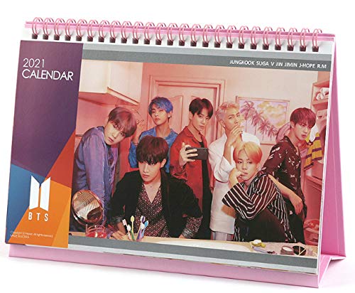 Product Cover BTS Calendar/Bulletproof Boys BTS Photo Desk Calendar 2020~2021 + Sticker Set