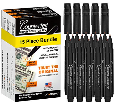 Product Cover Dri Mark CFD15PK Counterfeit Bill Detector Pen for Use w/U.S. Currency (Pack of 15)