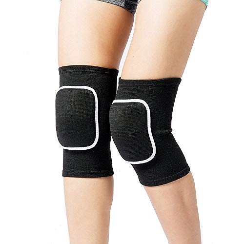 Product Cover Lion Palace Best Soft Knee Pads for Dancers-Biking Football Soccer Tennis Skating Workout Climbing Exercise Work Yoga Pole Dance Volleyball Knee Pads for Women Girls Boys Child (Black, S)